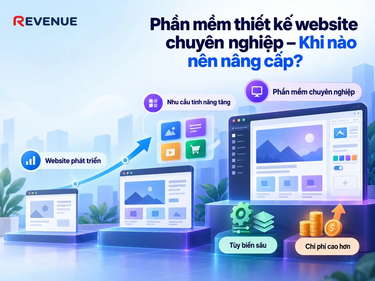 Phần mềm thiết kế website chuyên nghiệp – Khi nào nên nâng cấp khi nhu cầu về tính năng và hiệu suất tăng cao
