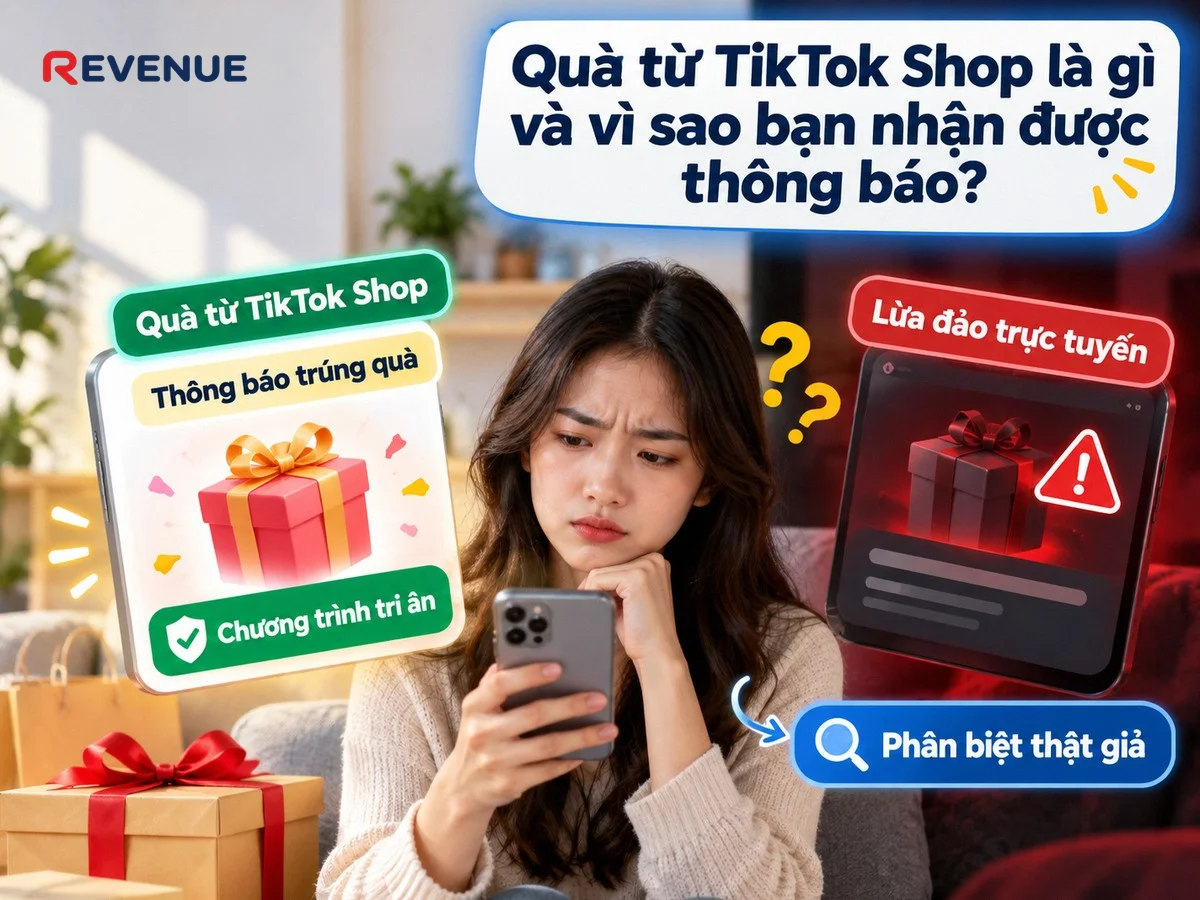 Quà từ TikTok Shop là gì và vì sao bạn nhận được thông báo? Nhiều người dùng bất ngờ nhận được tin nhắn trúng quà tri ân