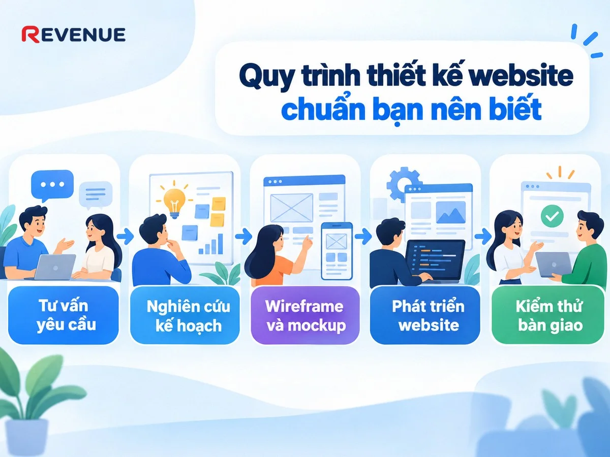 Quy trình thiết kế website chuẩn bạn nên biết qua từng bước từ tư vấn đến bảo trì