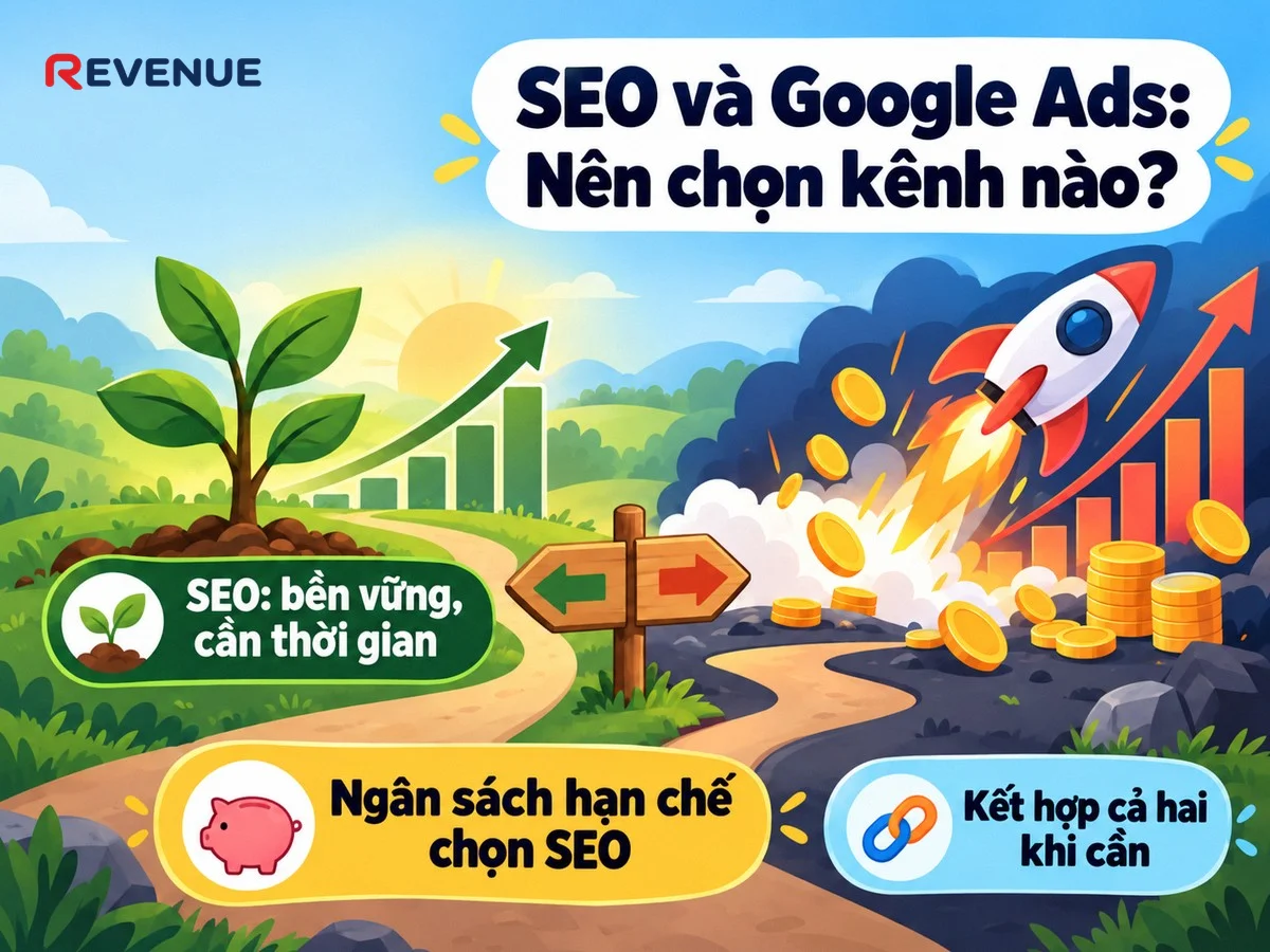 SEO và Google Ads: Nên chọn kênh nào khi ngân sách hạn chế