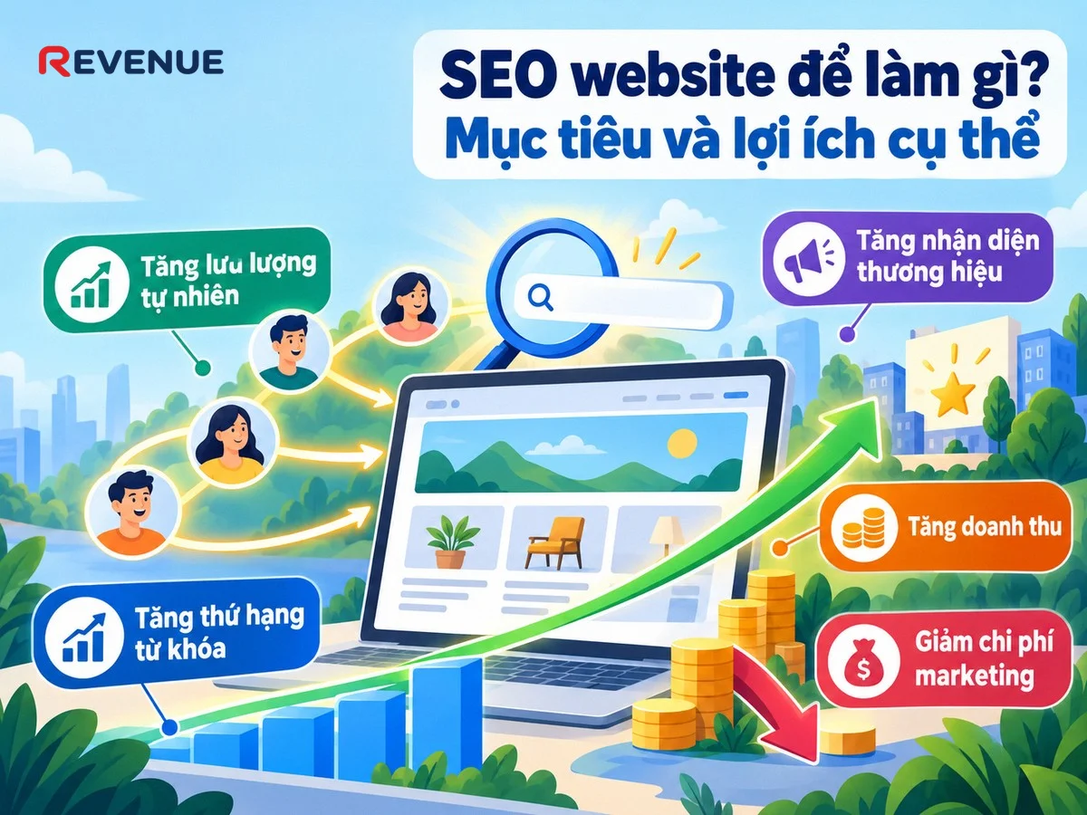 SEO website để làm gì? Mục tiêu và lợi ích cụ thể với tăng lưu lượng truy cập tự nhiên