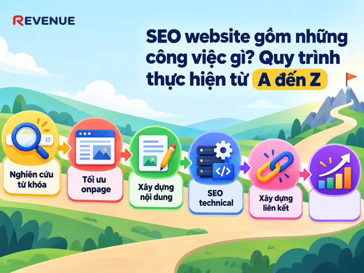 Các giai đoạn chính trong SEO website gồm những công việc gì? Quy trình thực hiện từ A đến Z