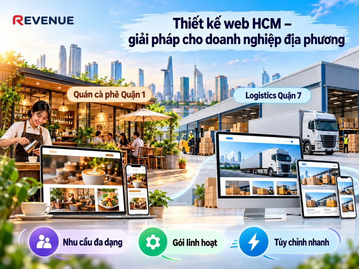 Thiết kế web HCM – giải pháp cho doanh nghiệp địa phương với nhiều gói linh hoạt