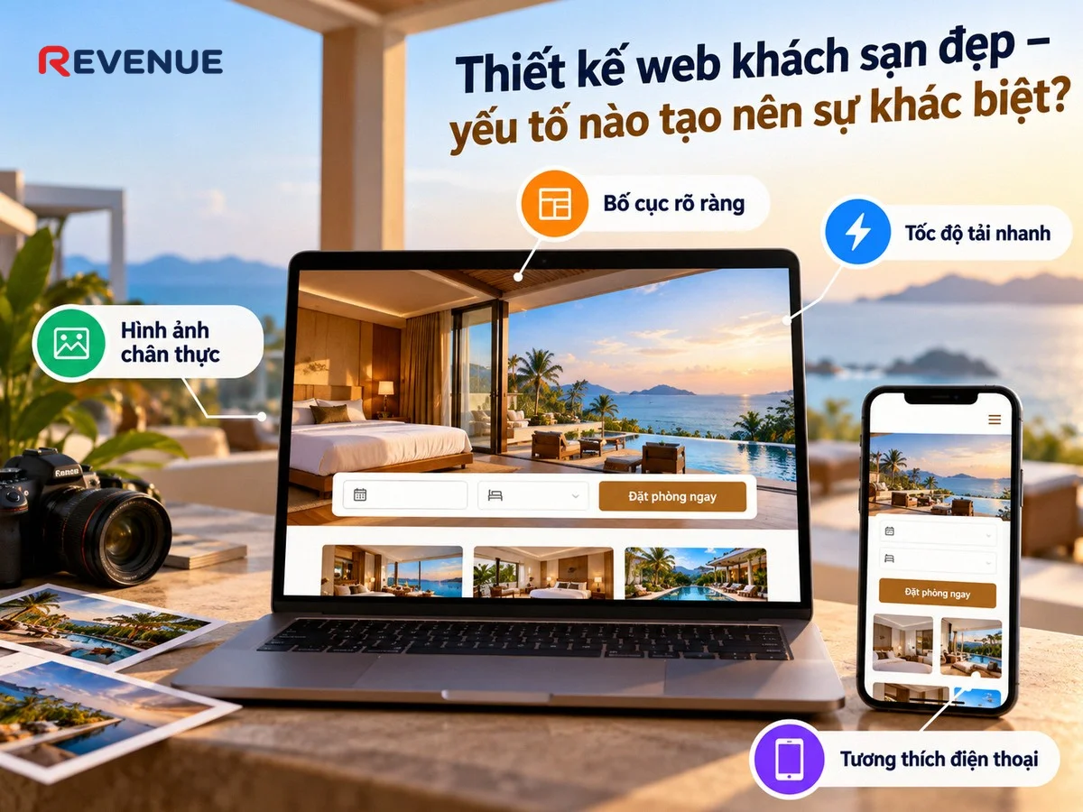 Thiết kế web khách sạn đẹp – yếu tố nào tạo nên sự khác biệt?