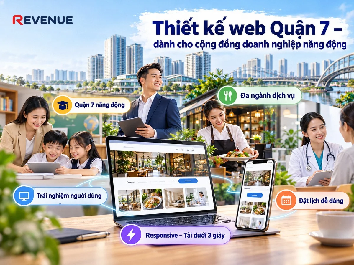 Thiết kế web Quận 7 – dành cho cộng đồng doanh nghiệp năng động