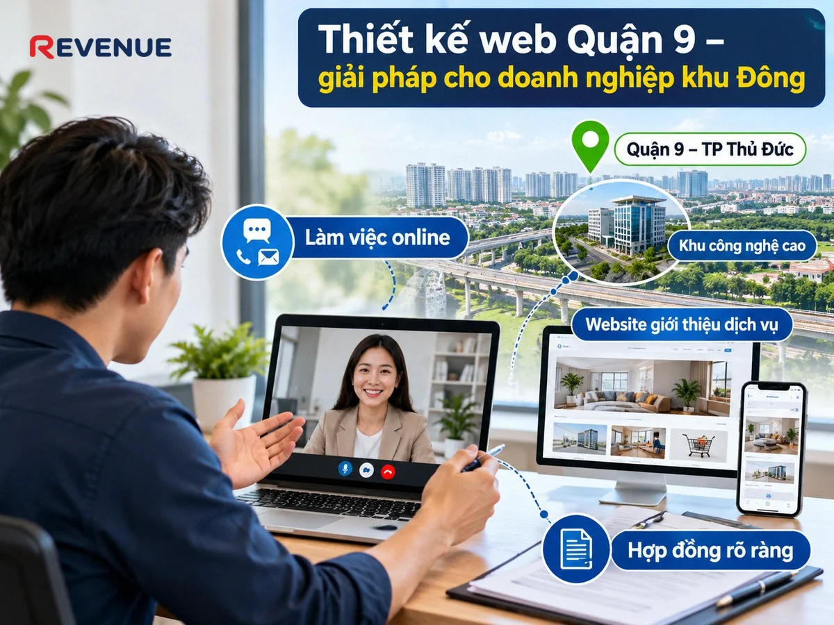 Thiết kế web Quận 9 – giải pháp cho doanh nghiệp khu Đông với nhiều khu công nghệ cao