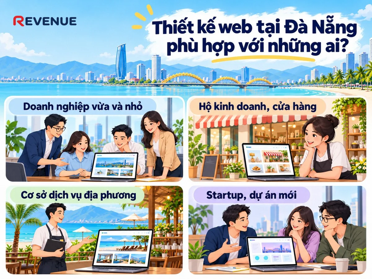 Thiết kế web tại Đà Nẵng phù hợp với những ai, từ SME đến hộ kinh doanh