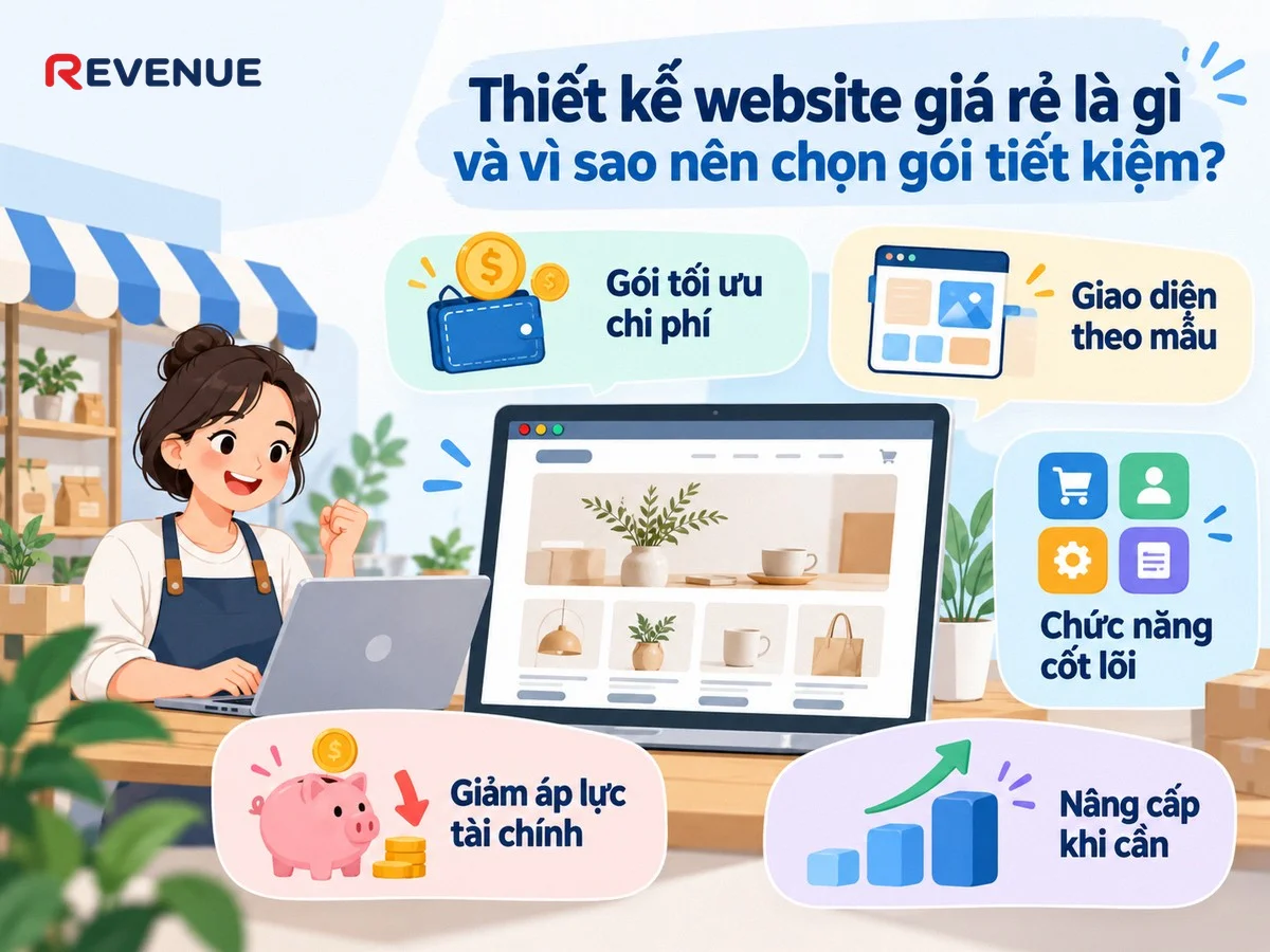 Thiết kế website giá rẻ là gì và vì sao nên chọn gói tiết kiệm cho người mới kinh doanh online