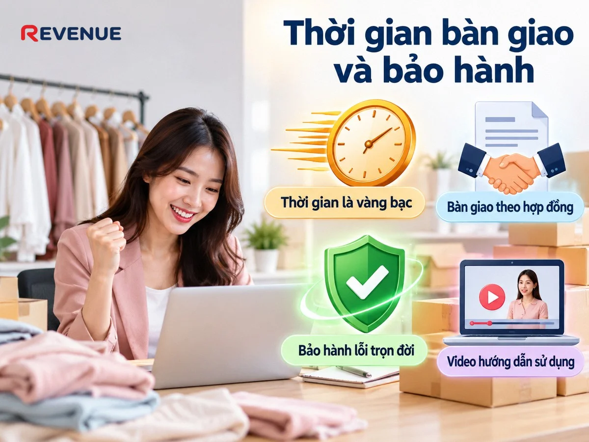 Thời gian bàn giao và bảo hành được thỏa thuận rõ trong hợp đồng