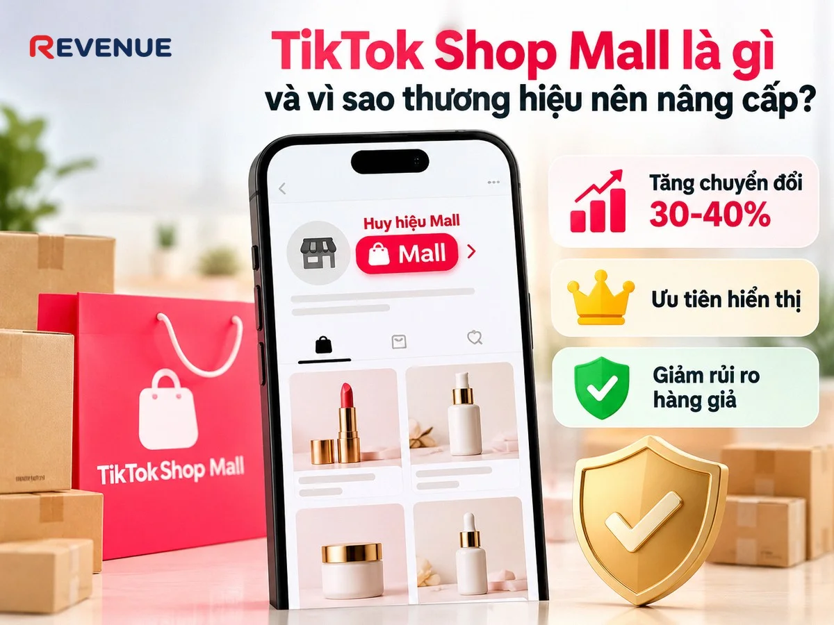 TikTok Shop Mall là gì và vì sao thương hiệu nên nâng cấp với huy hiệu Mall và chính sách hỗ trợ