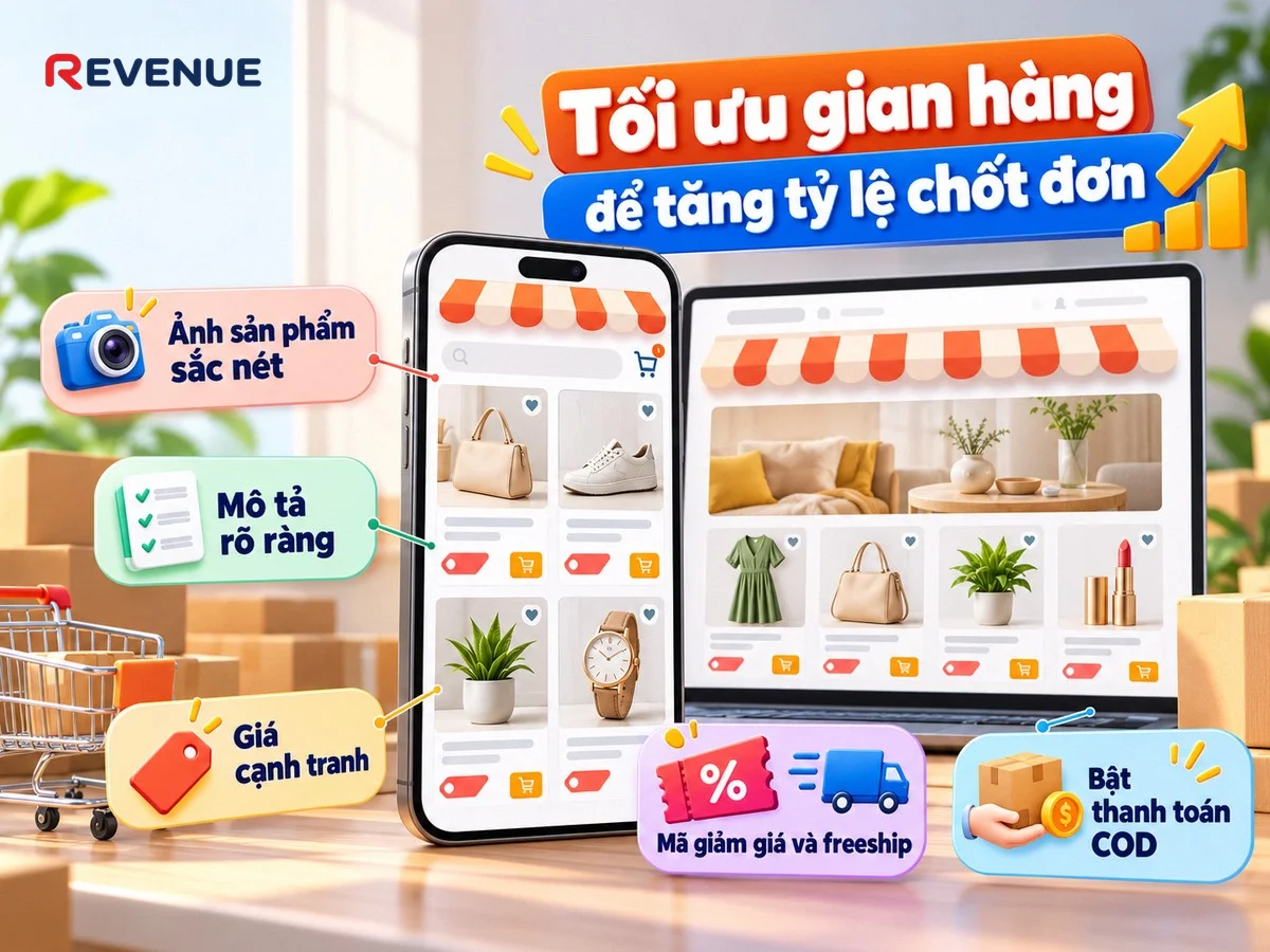 Tối ưu gian hàng để tăng tỷ lệ chốt đơn với ảnh sản phẩm sắc nét