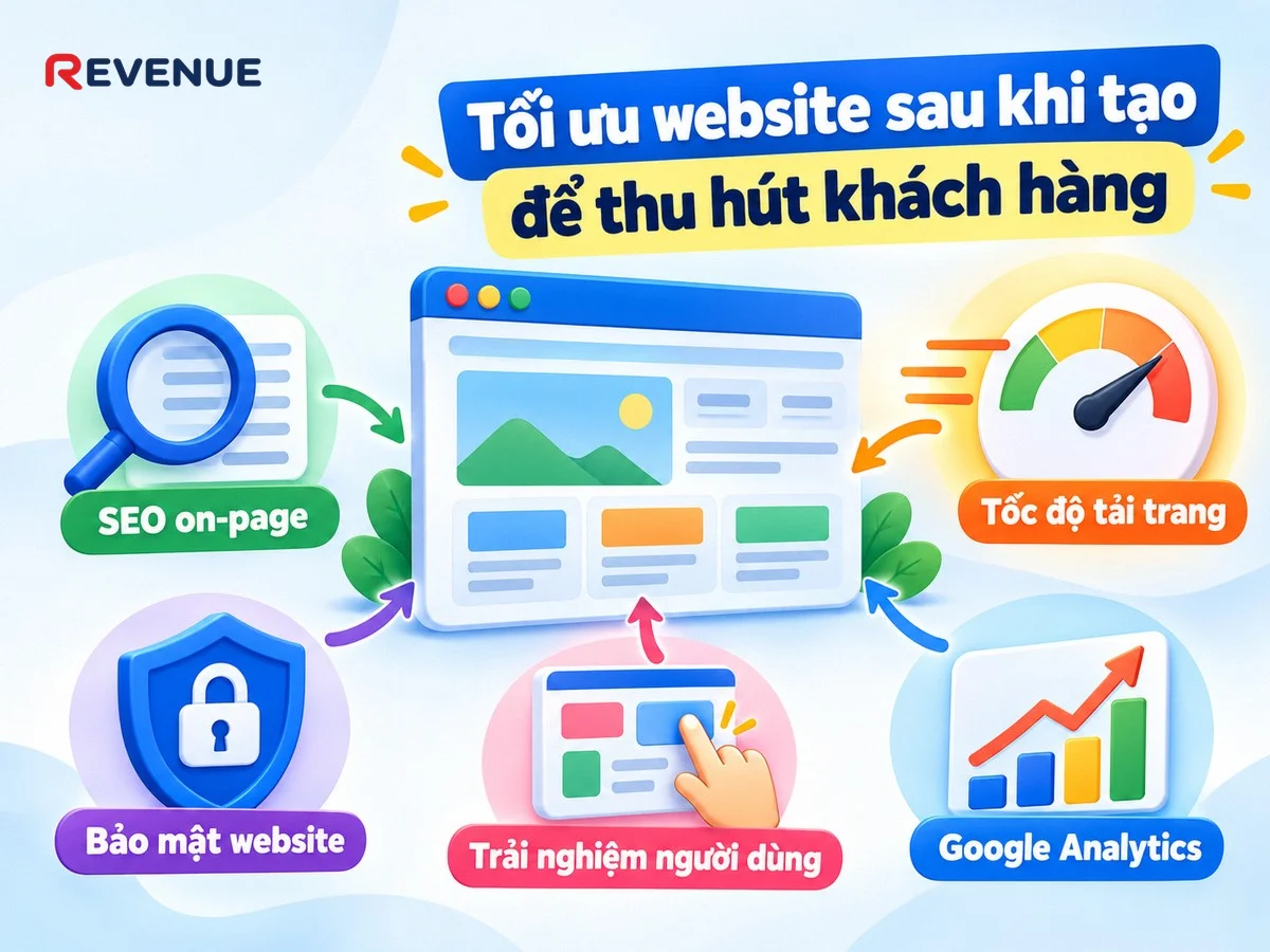 Tối ưu website sau khi tạo để thu hút khách hàng với SEO on-page và tốc độ tải trang