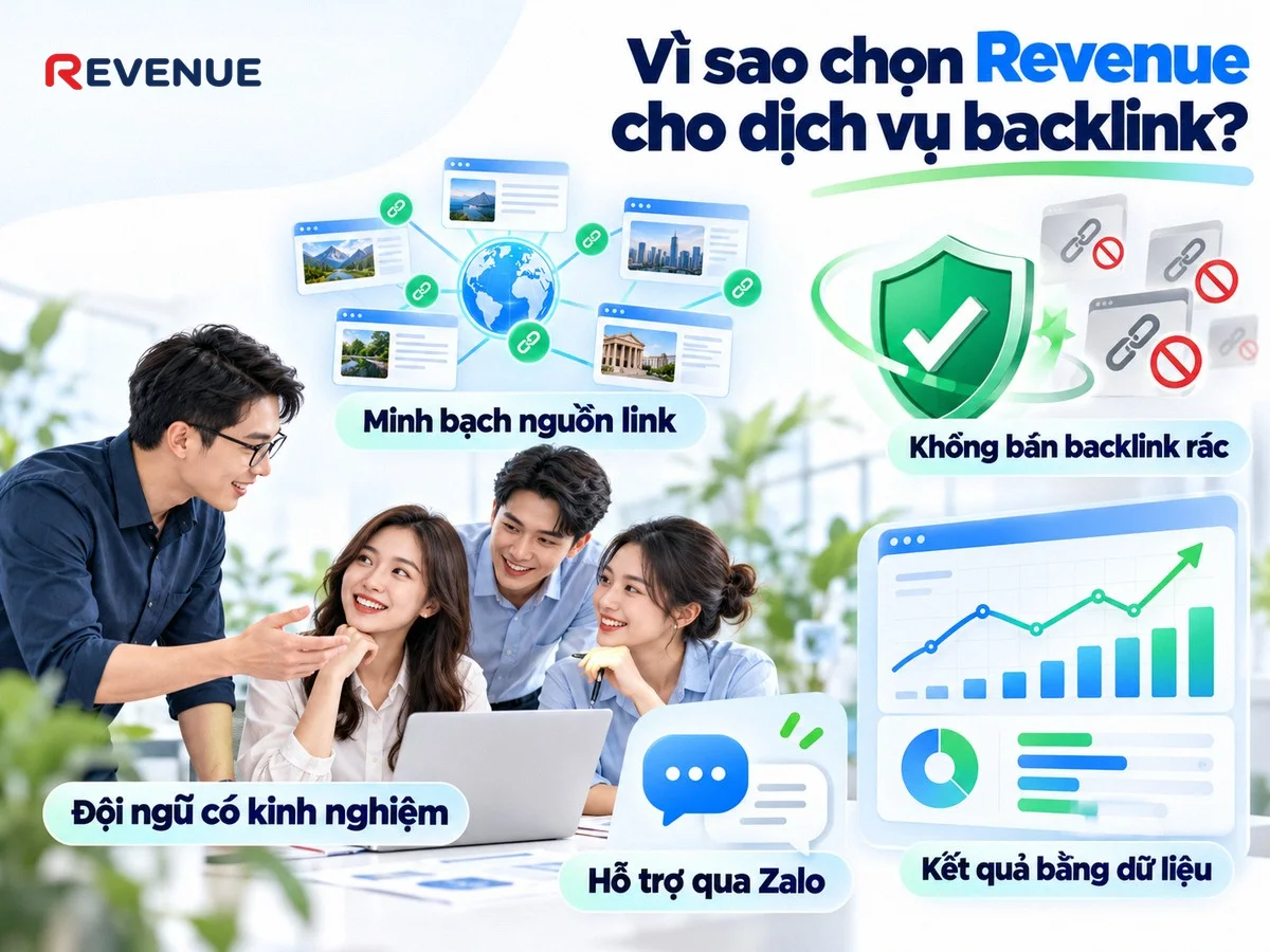 Vì sao chọn Revenue cho dịch vụ backlink khi không phải đơn vị rẻ nhất