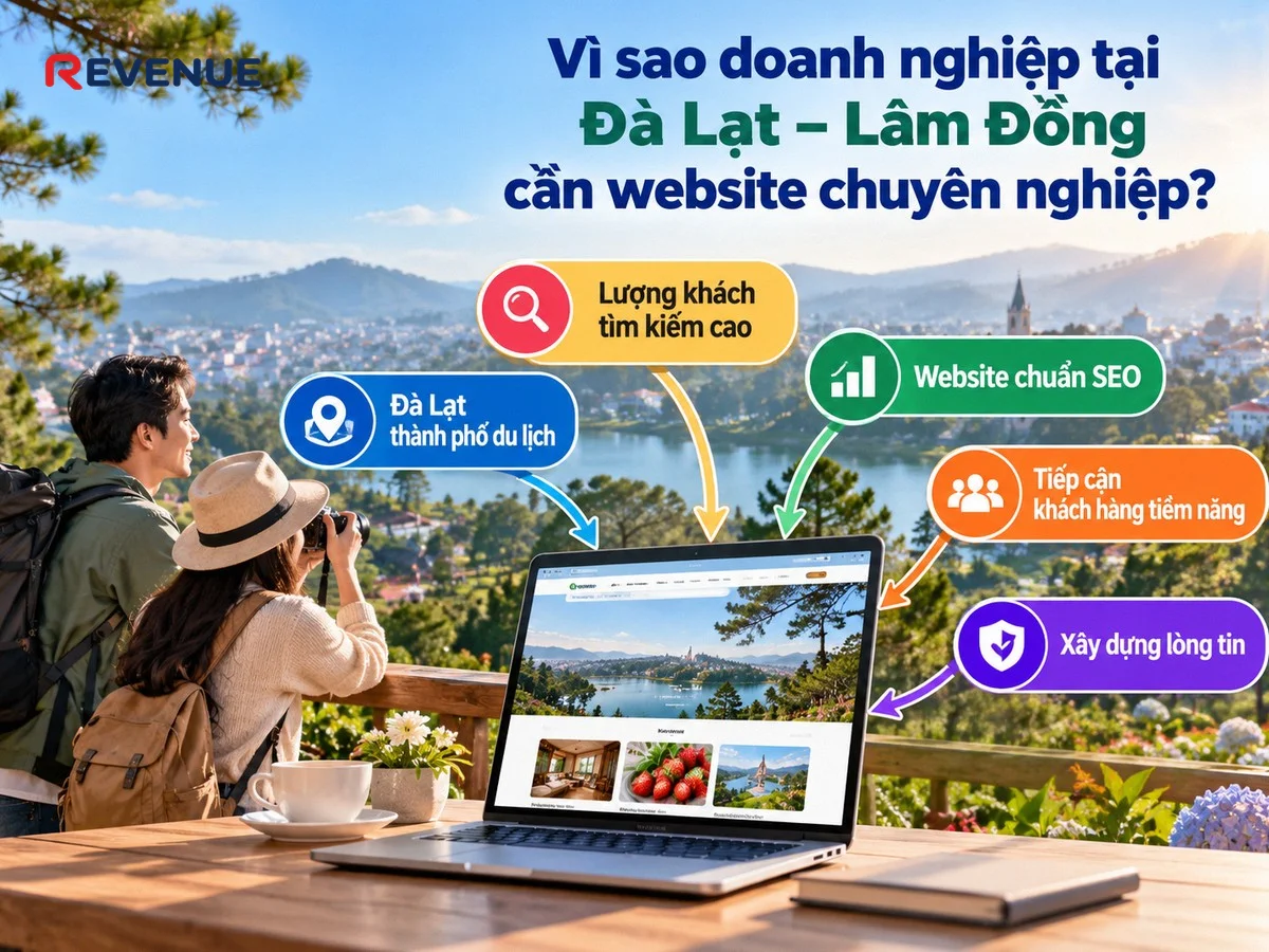 Vì sao doanh nghiệp tại Đà Lạt – Lâm Đồng cần website chuyên nghiệp khi khách du lịch tìm kiếm thông tin mỗi ngày
