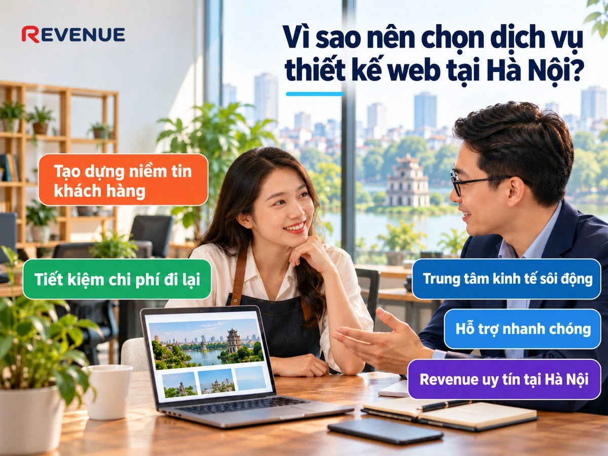 Vì sao nên chọn dịch vụ thiết kế web tại Hà Nội giúp doanh nghiệp tạo dựng niềm tin