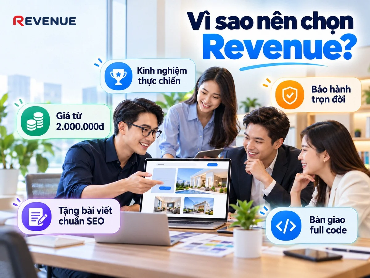 Vì sao nên chọn Revenue với kinh nghiệm thực chiến