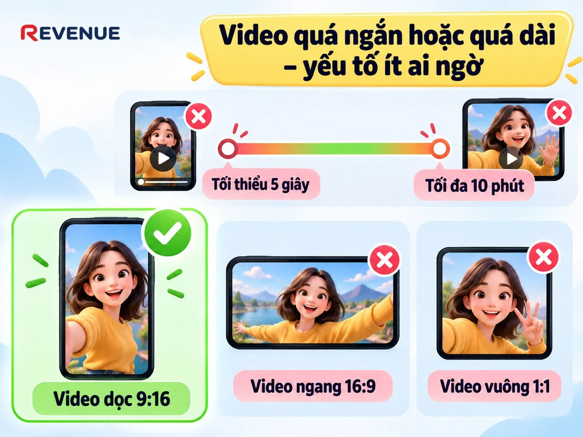 Video quá ngắn hoặc quá dài – yếu tố ít ai ngờ khiến TikTok từ chối quảng bá