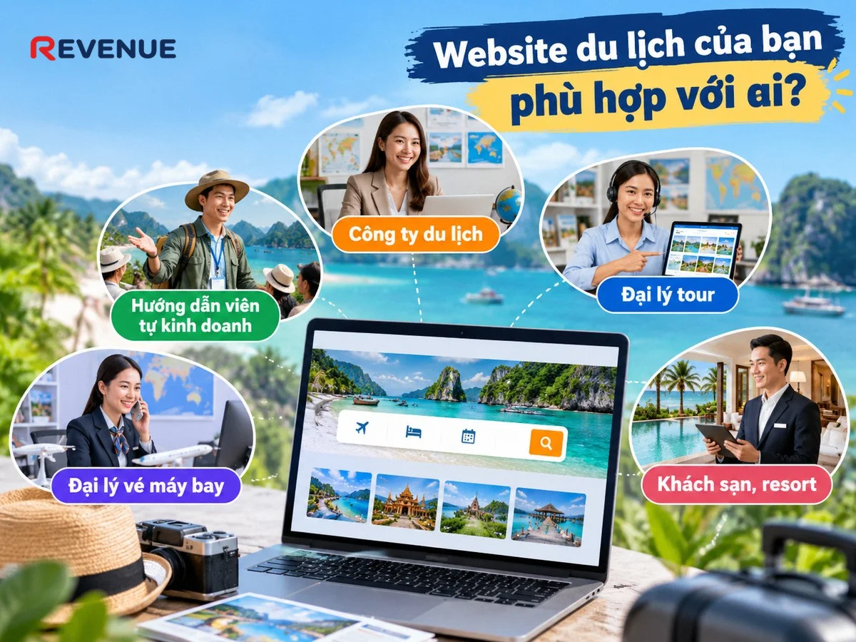 Website du lịch của bạn phù hợp với ai? Đại lý tour cần giới thiệu tour và đặt chỗ