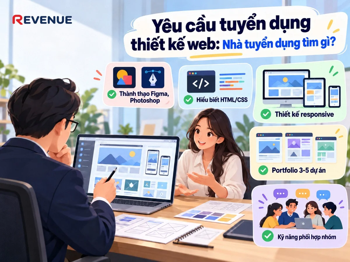 Yêu cầu tuyển dụng thiết kế web: Nhà tuyển dụng tìm gì?
