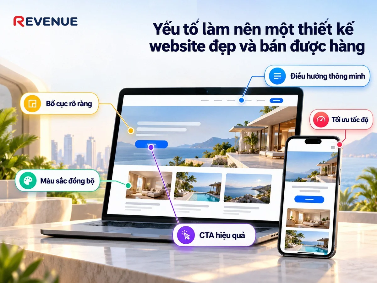 Yếu tố làm nên một thiết kế website đẹp và bán được hàng nhờ bố cục rõ ràng dễ đọc